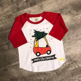 Merry Little Christmas Raglan