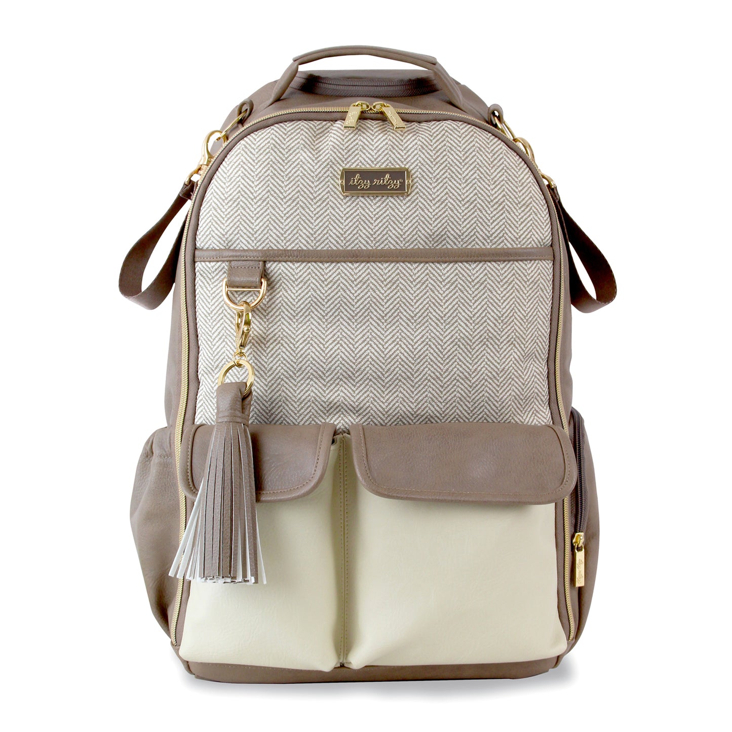Itzy Ritzy Boss Backpack - Vanilla Latte