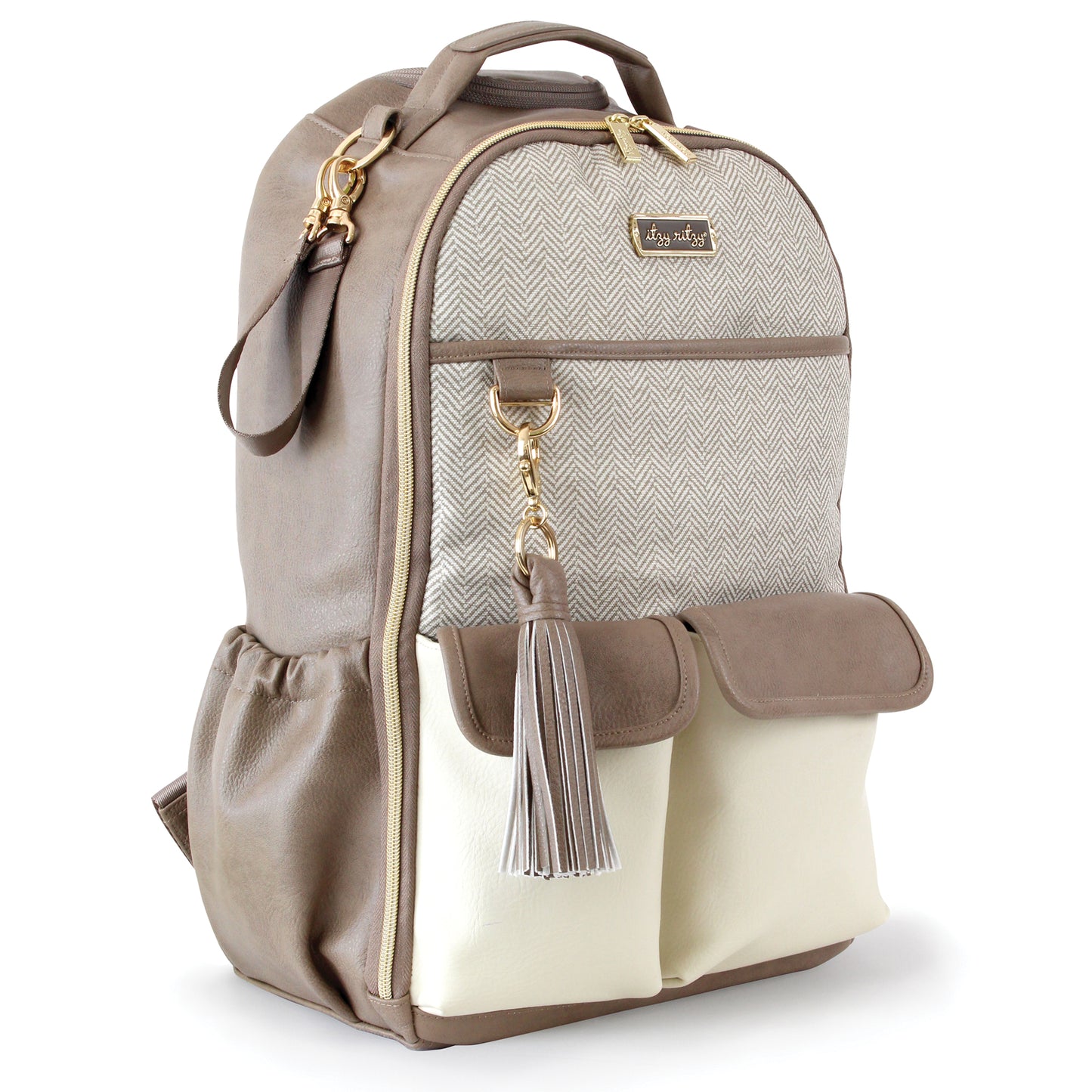 Itzy Ritzy Boss Backpack - Vanilla Latte