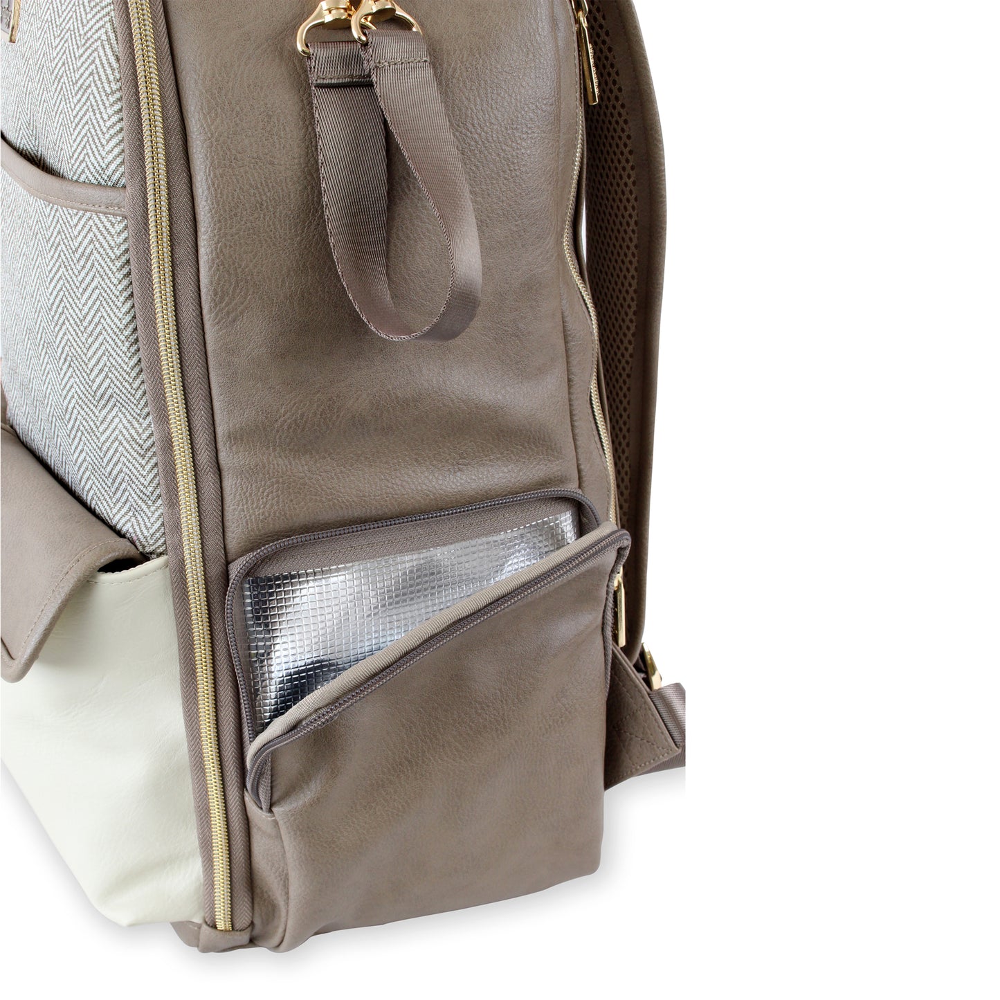 Itzy Ritzy Boss Backpack - Vanilla Latte