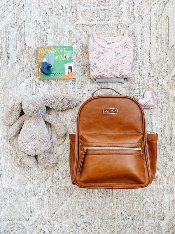 Itzy Mini Diaper Bag Backpack - Cognac