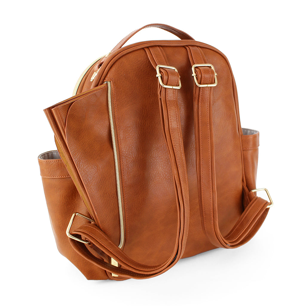 Itzy Mini Diaper Bag Backpack - Cognac