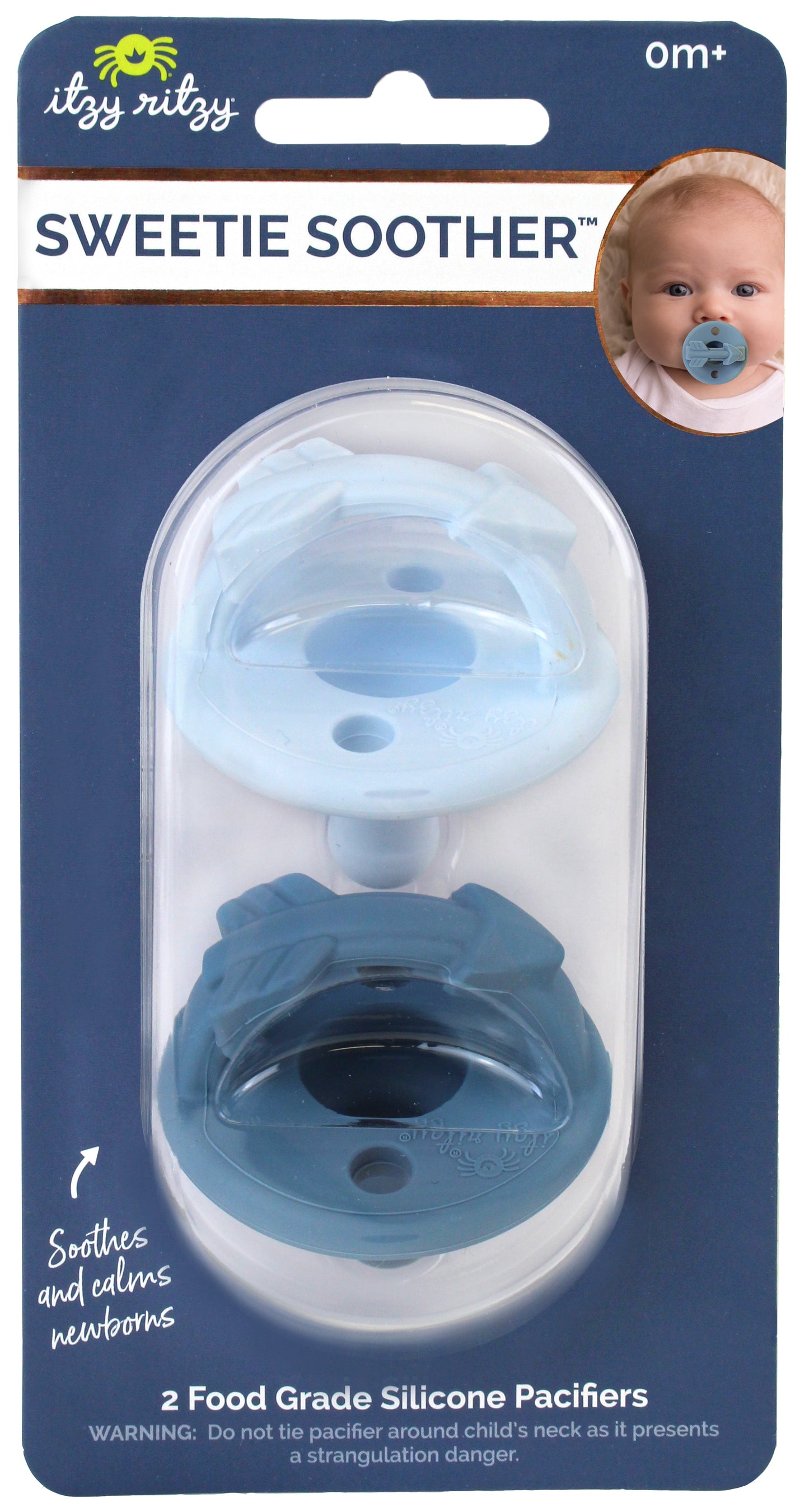 Sweetie Soother Pacifier Set - Blue Arrows