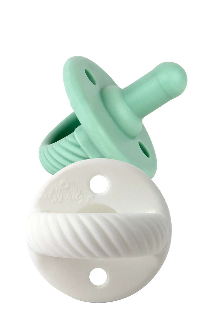 Sweetie Soother Pacifier Set - Mint + White