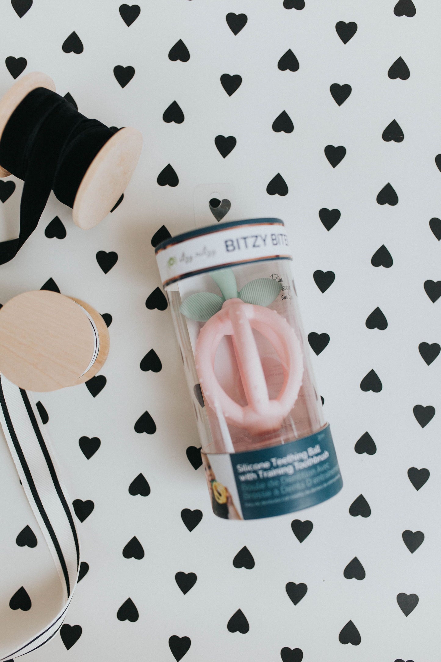 Bitzy Biter Teething Ball - Pink Lemonade