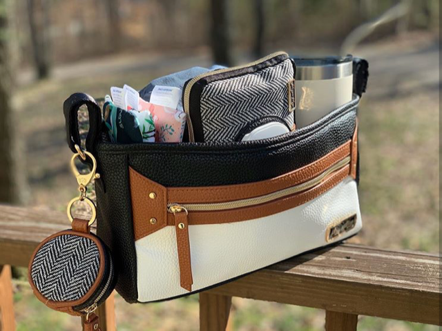 Travel Wipes Case - Coffee & Cream