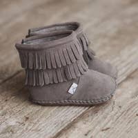 Gray Cozy Boot with Waterproof Soft Sole