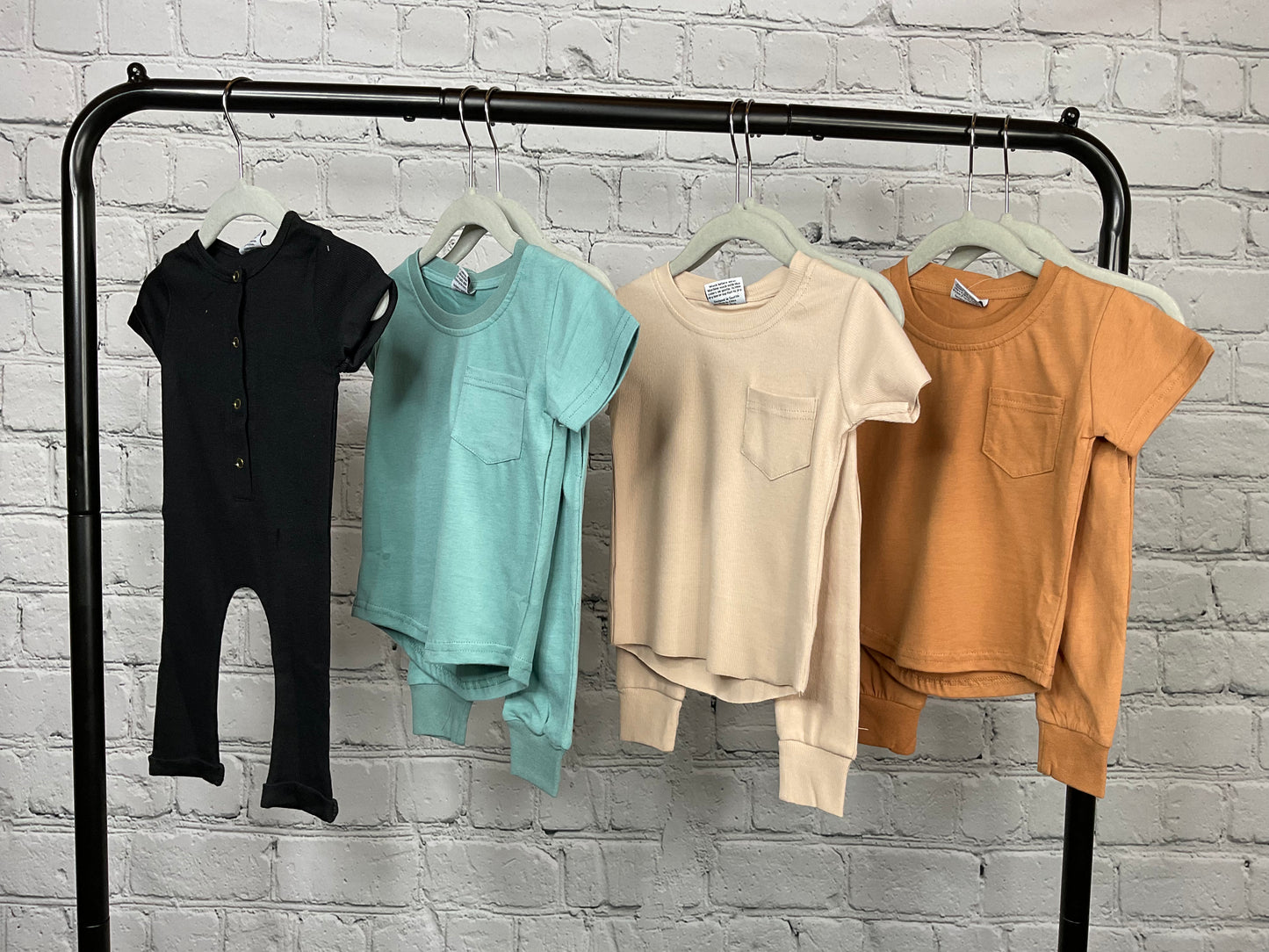 Ribbed Henley Romper