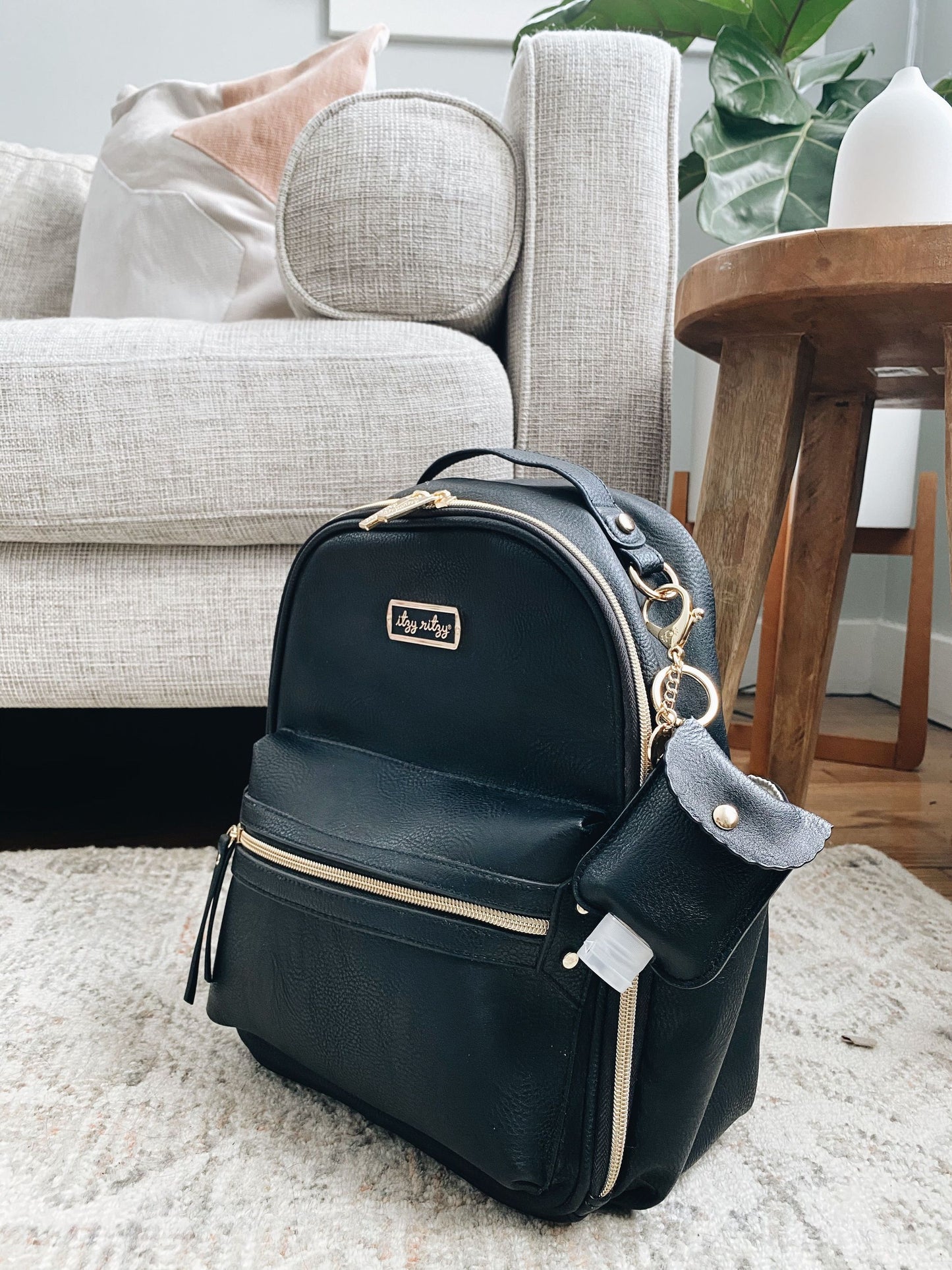 Black Hand Sanitizer Charm