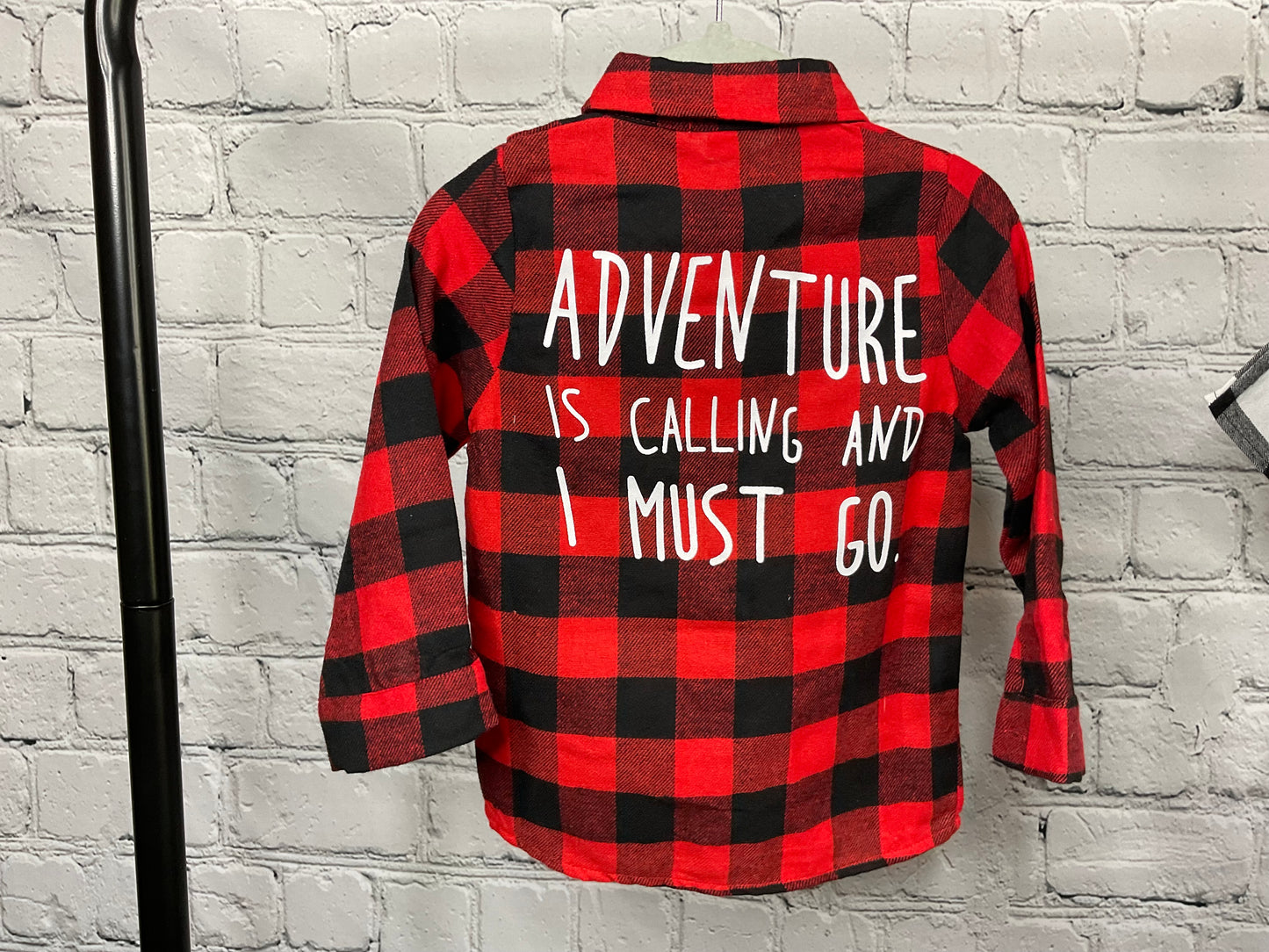 Black & Red Buffalo Button Down