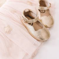Gold Glitter Olivia Shoes