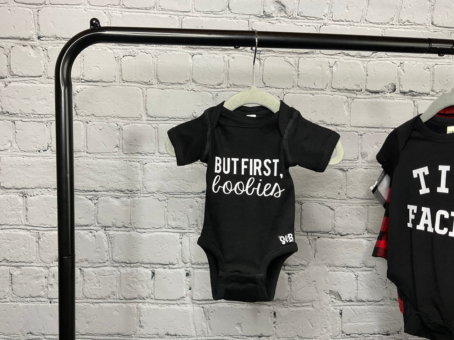 But First Boobies Bodysuit