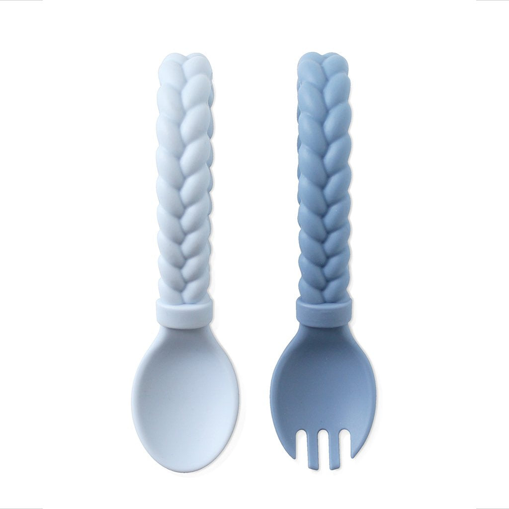 Blue Sweetie Spoons + Fork Set