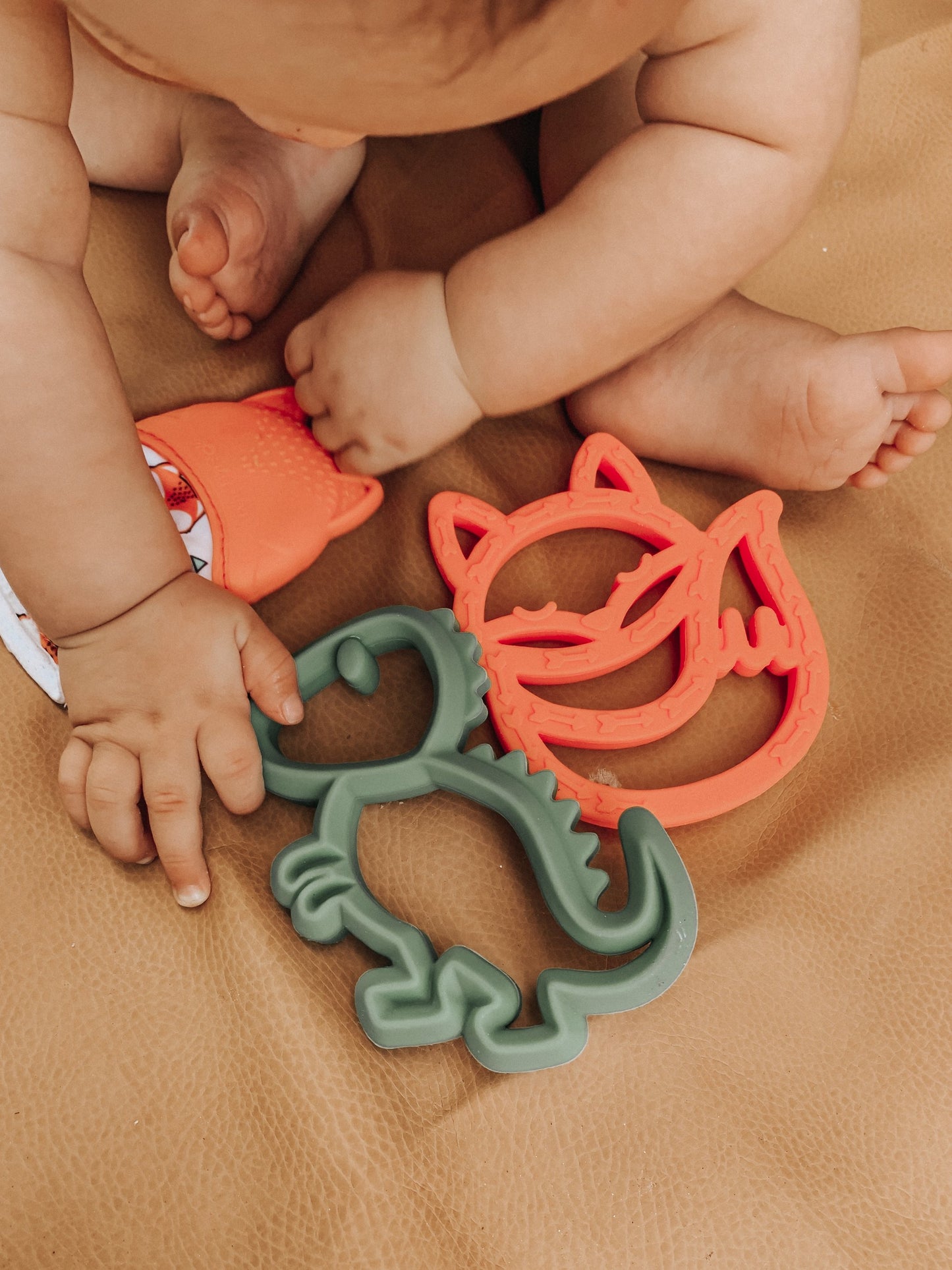 Chew Crew Silicone Fox Baby Teether
