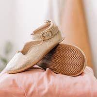 Gold Glitter Olivia Shoes