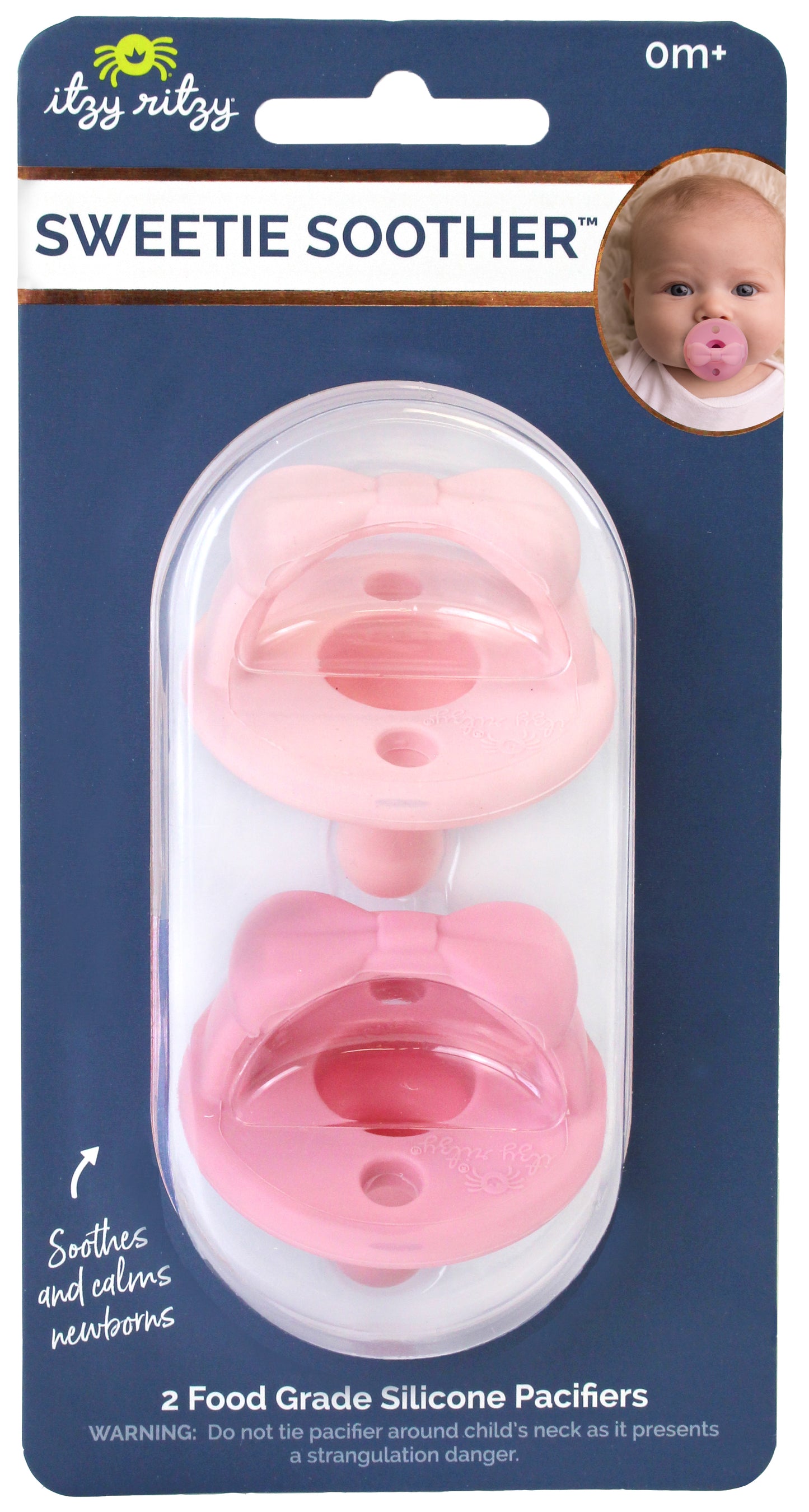 Sweetie Soother Pacifier Set - Pink Bows