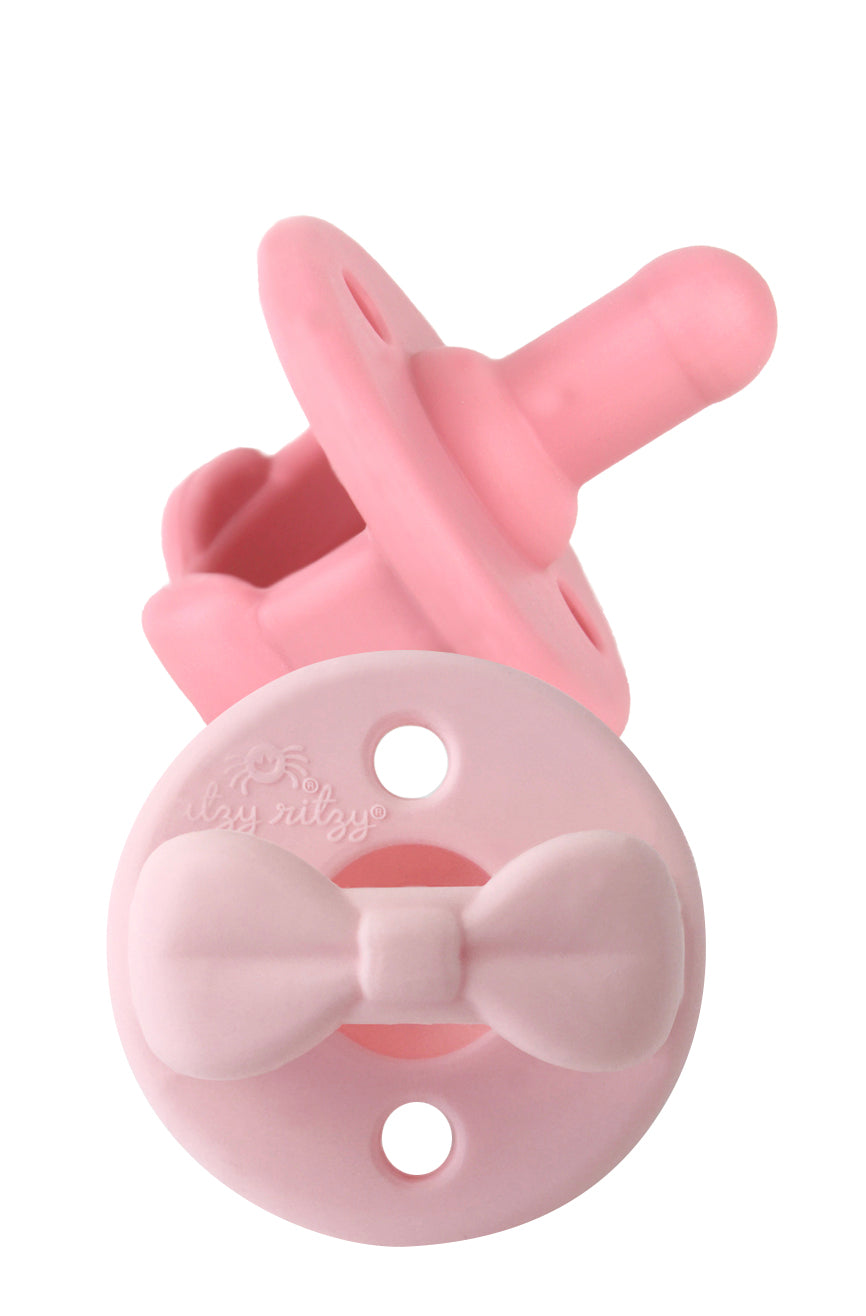 Sweetie Soother Pacifier Set - Pink Bows