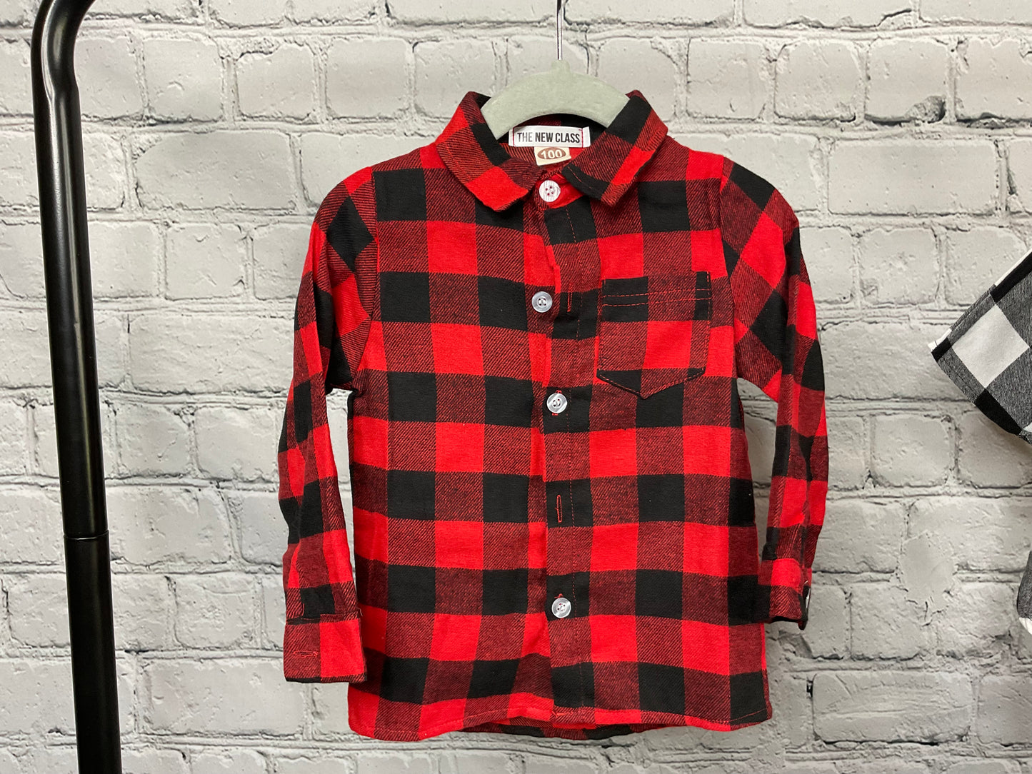 Black & Red Buffalo Button Down